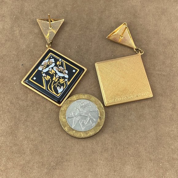 Stunning vintage/retro Michaela Frey Flower Earrings - Picture 4 of 5